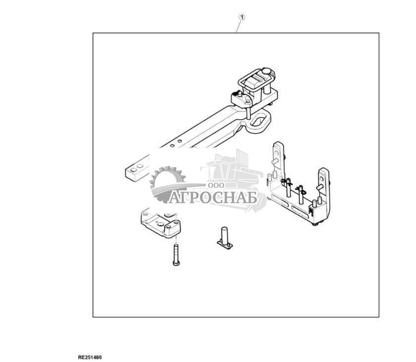 Оборудование, тяговая штанга, категория III, для тяжелых условий эксплуатации 